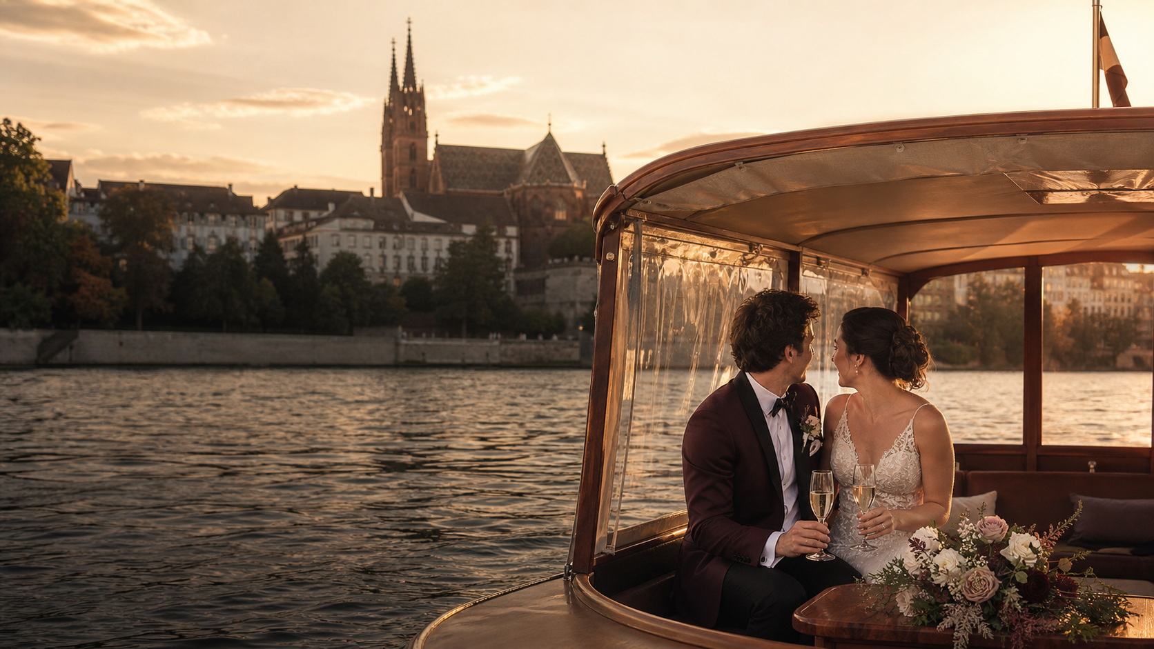 Rhytaxi auf dem Rhein in Basel